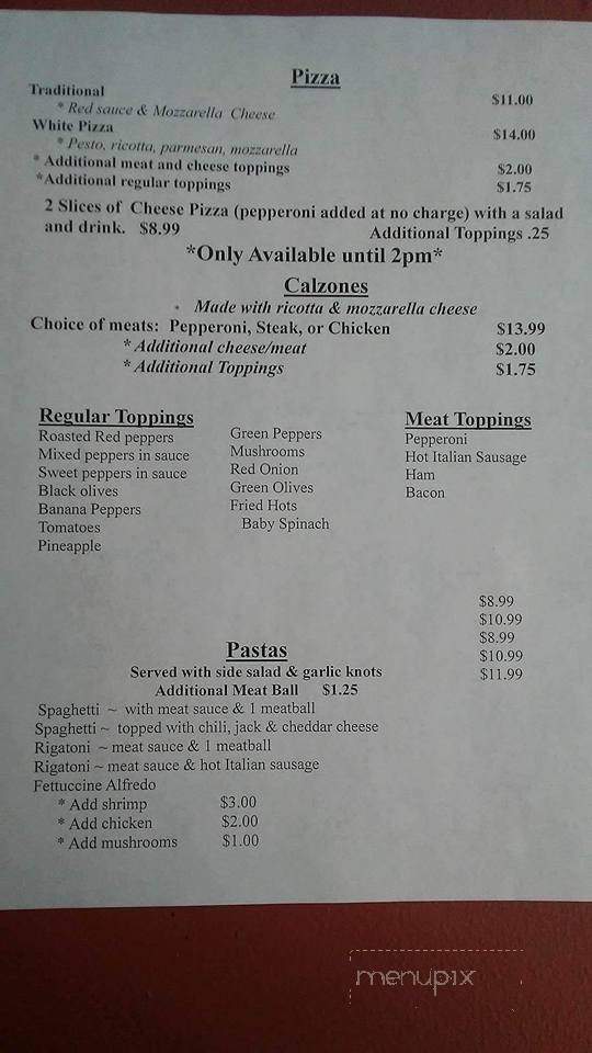 Parker's 4th Street - Clarksburg, WV menu_pic