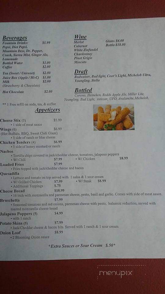 Parker's 4th Street - Clarksburg, WV menu_pic