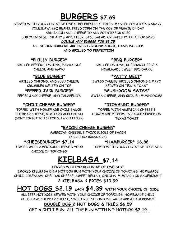 Smokehouse Barbeque - Glenville, WV menu_pic