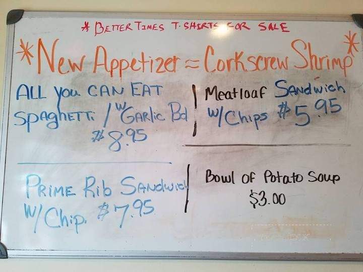 Better Times of Moorefield - Moorefield, WV menu_pic