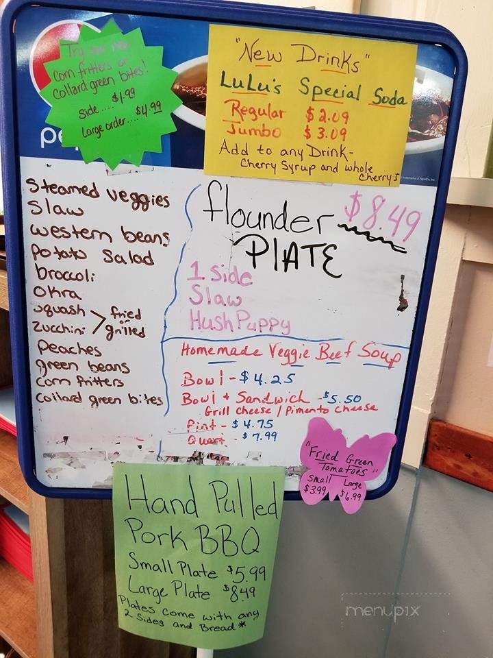 LuLu's Pizza - Danbury, NC menu_pic