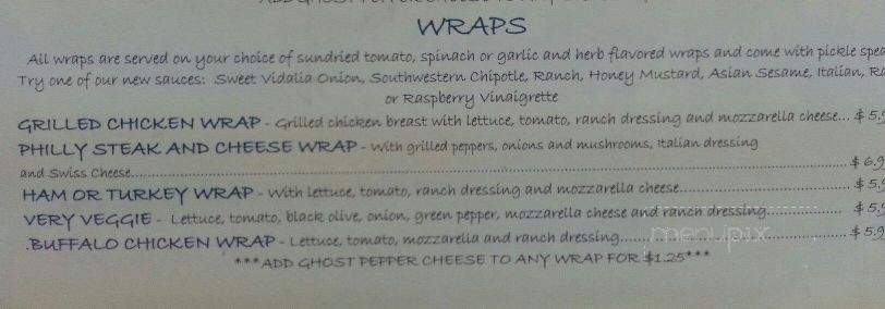 LuLu's Pizza - Danbury, NC menu_pic