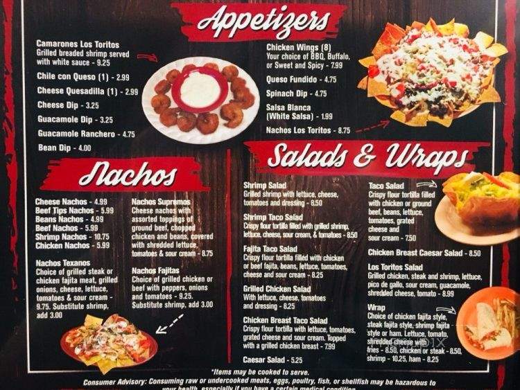 Los Toritos Mexican Cuisine - Winston-Salem, NC menu_pic