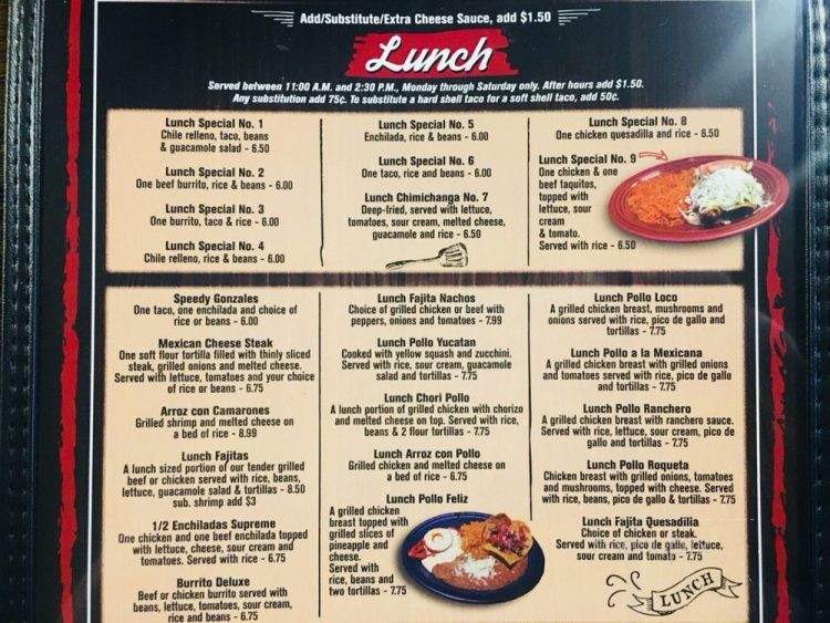 Los Toritos Mexican Cuisine - Winston-Salem, NC menu_pic