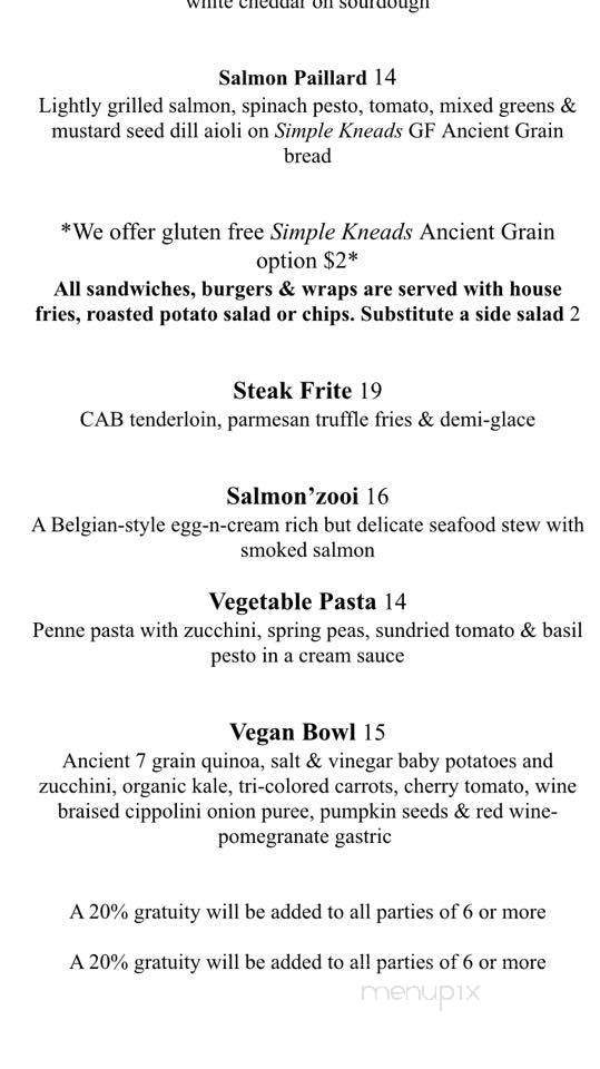 Fixins' American Craft Eatery - High Point, NC menu_pic
