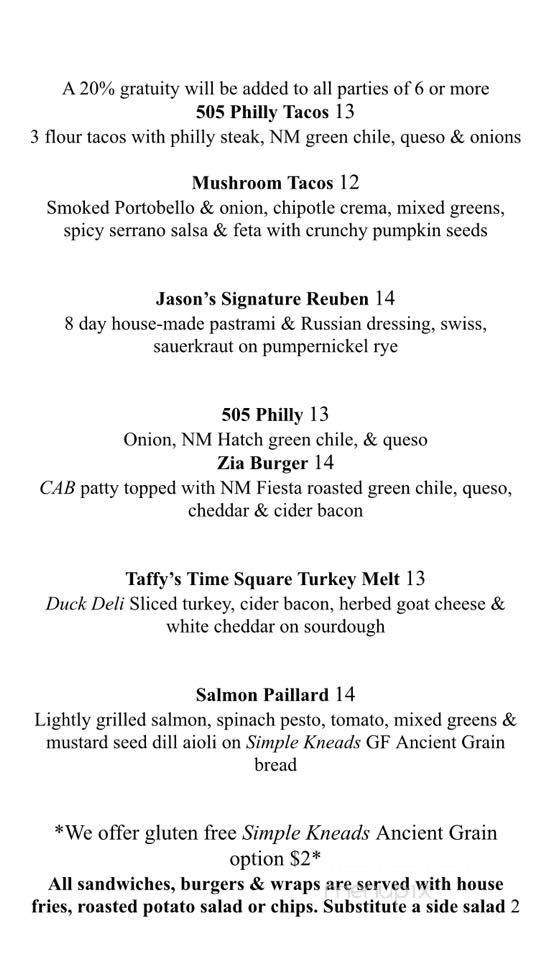 Fixins' American Craft Eatery - High Point, NC menu_pic