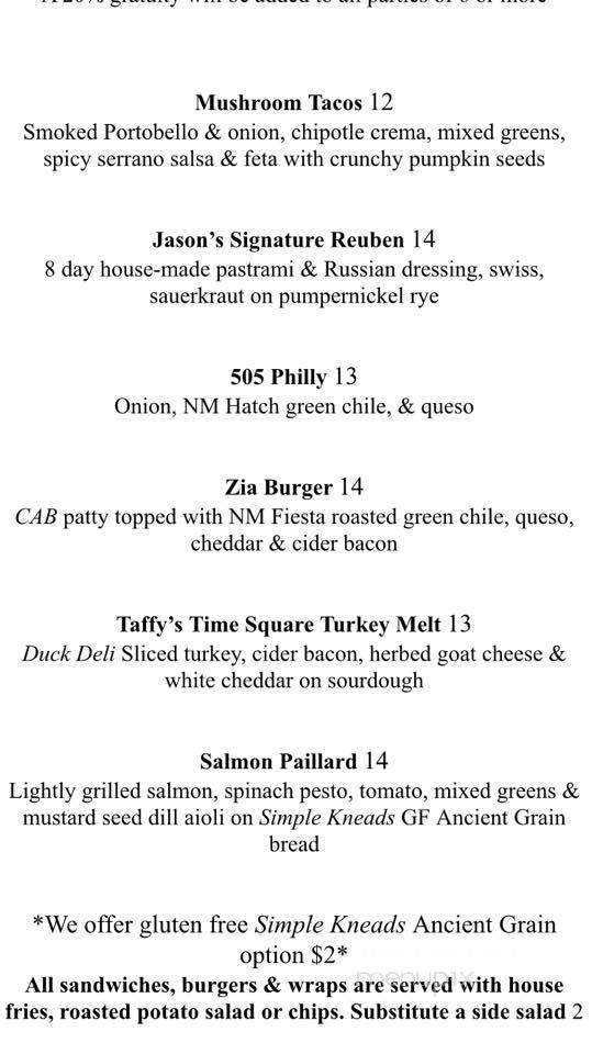 Fixins' American Craft Eatery - High Point, NC menu_pic
