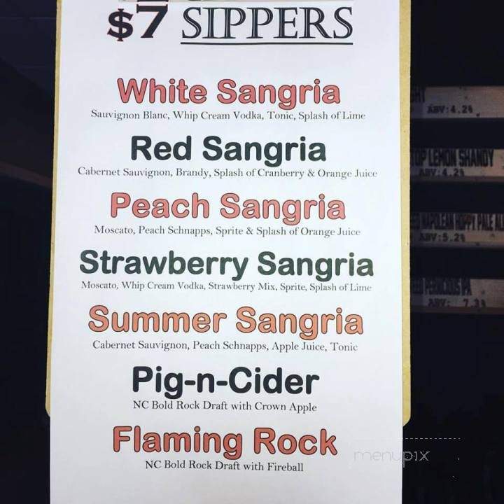 Blind Pig - Michigan City, IN menu_pic