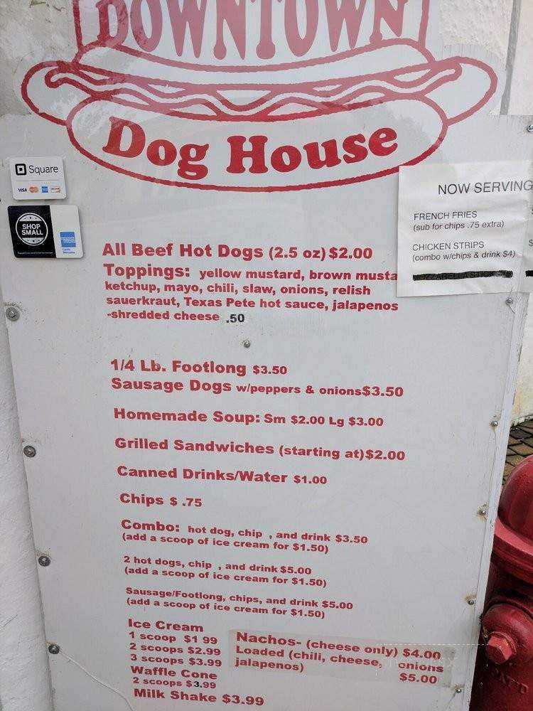 Downtown Dog House - Reidsville, NC menu_pic