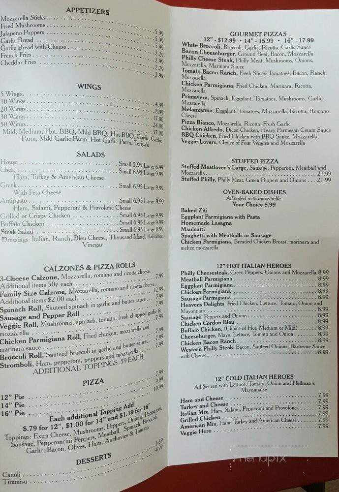 I Love NY Pizza - Cameron, NC menu_pic