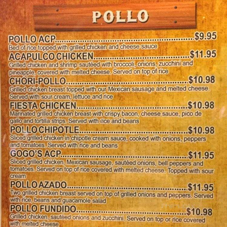 Vaquero's Diner & Mexican Grill - Greensboro, NC menu_pic