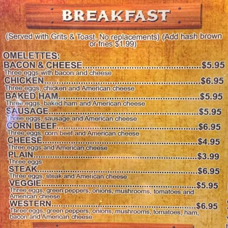 Vaquero's Diner & Mexican Grill - Greensboro, NC menu_pic