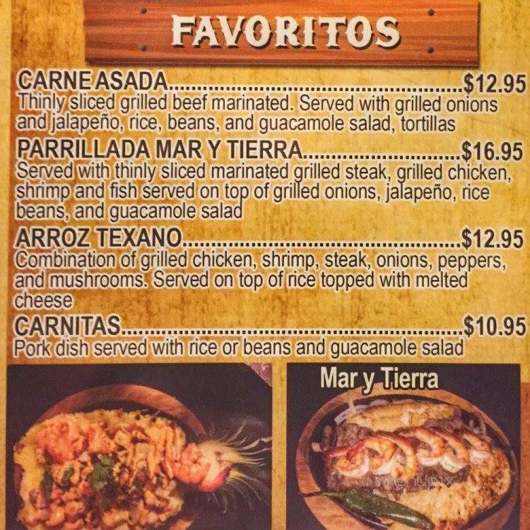 Vaquero's Diner & Mexican Grill - Greensboro, NC menu_pic