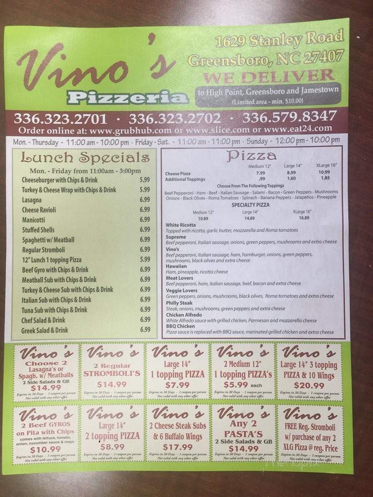 /31289743/Vinos-Pizzeria-Greensboro-NC - Greensboro, NC