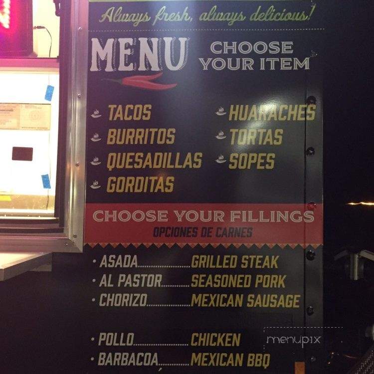 Taqueria Cuatro Hermanos - Greensboro, NC menu_pic