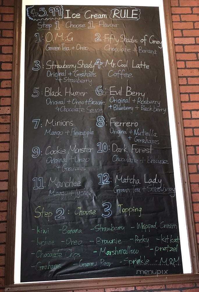 Mr. Cool Ice Cream - Apex, NC menu_pic