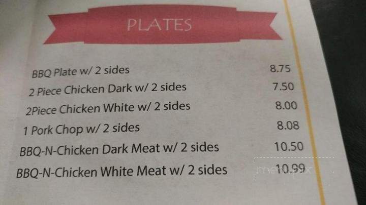 Woodard Family BBQ & Grill - Broadway, NC menu_pic
