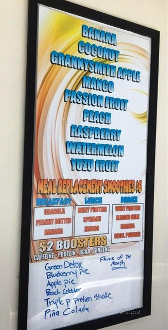 A&B Smoothie Bar - Cary, NC menu_pic