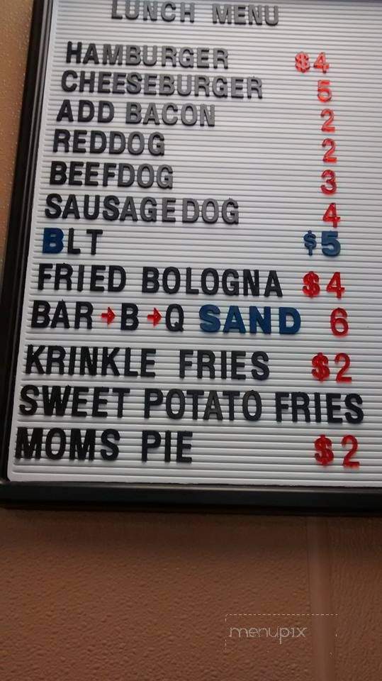 Guy's - Oxford, NC menu_pic
