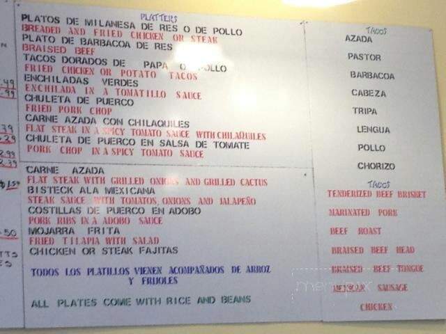 Speed's Grill and Deli - Oxford, NC menu_pic