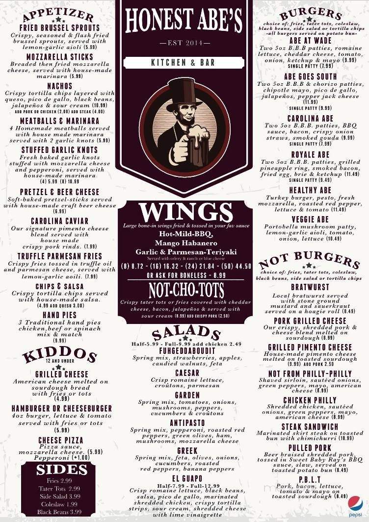 /30871836/Honest-Abe-s-Kitchen-and-Bar-Raleigh-NC - Raleigh, NC