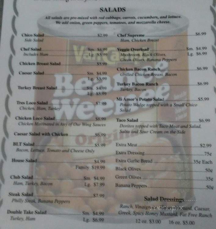 Mi Amor's Pizzeria - Chocowinity, NC menu_pic
