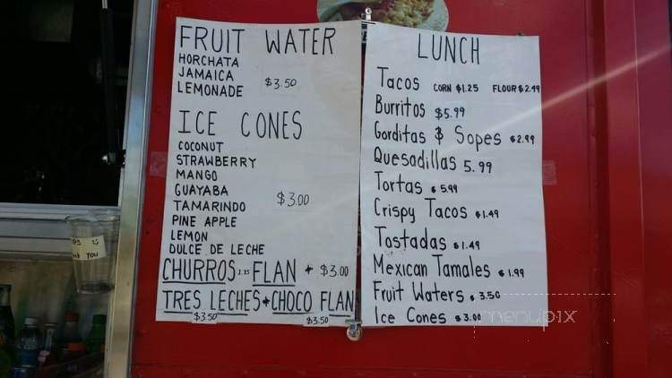 Happy Taco - Elizabeth City, NC menu_pic