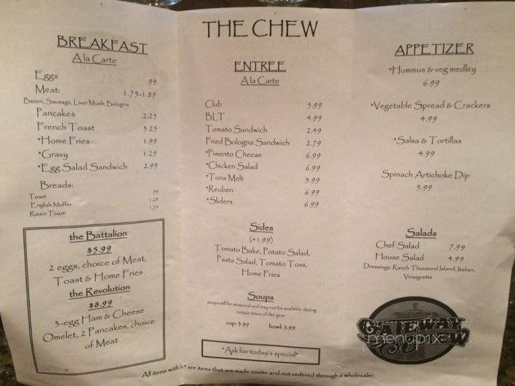 Gateway Brew - Kings Mountain, NC menu_pic