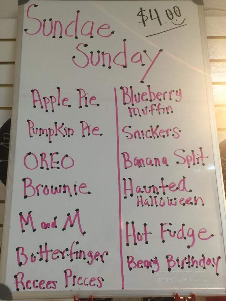 Downtown Dairy Treats - Lincolnton, NC menu_pic