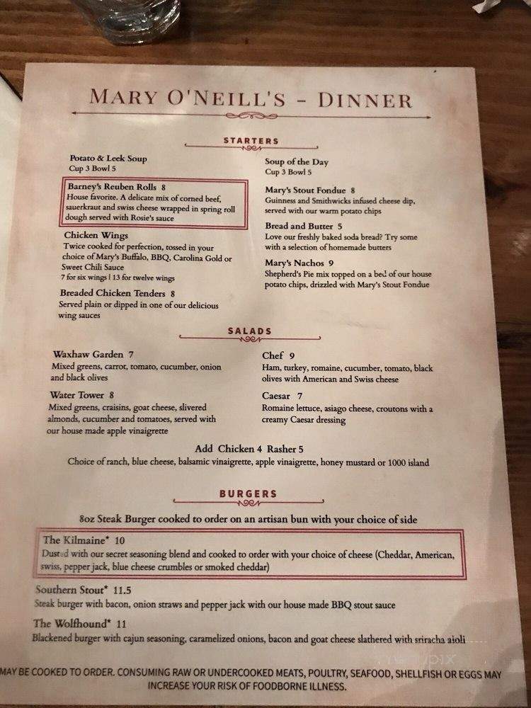 mary o neills st patricks day