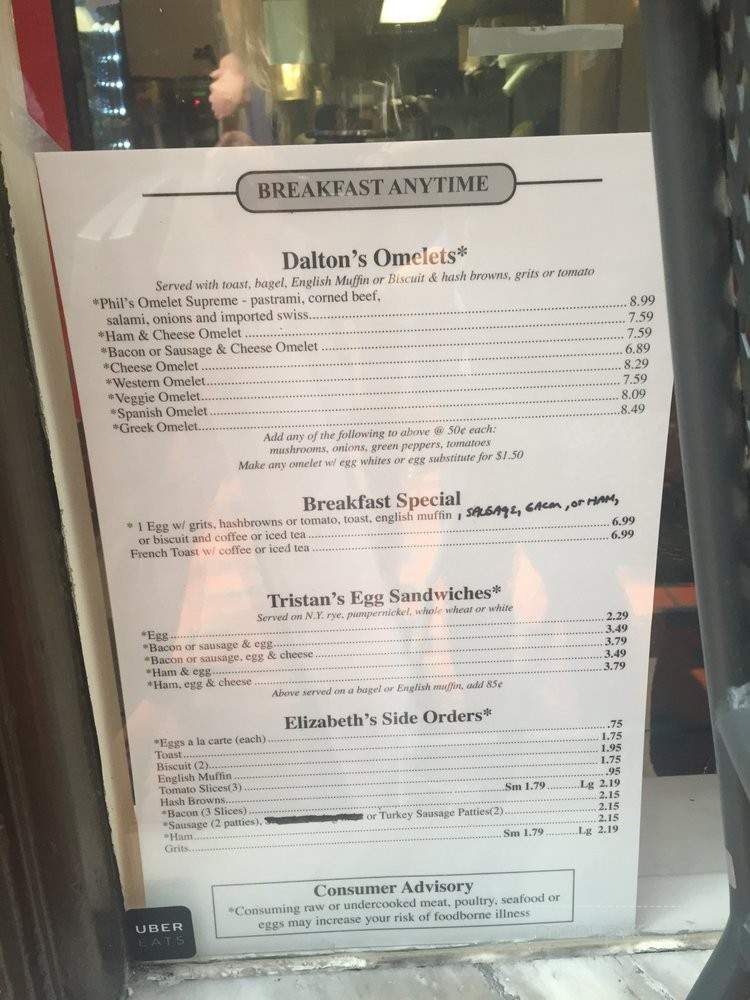 Menu of Phils Deli Express in Charlotte, NC 28202