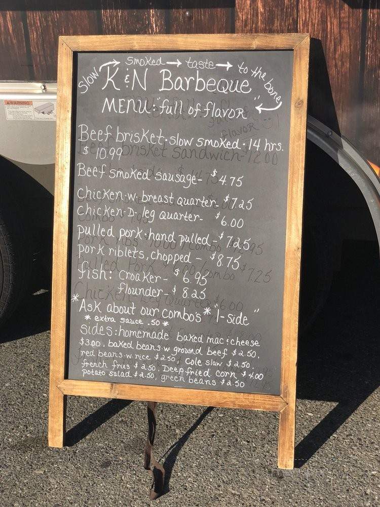 K & N Barbeque - Charlotte, NC menu_pic