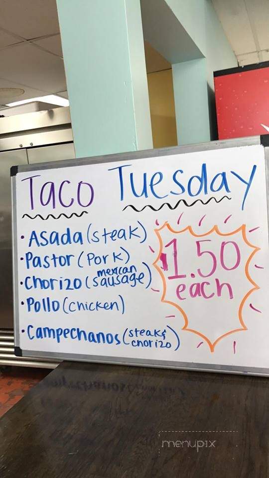 Senor Taco - Charlotte, NC menu_pic