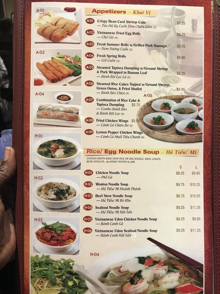 Mr. Pho - Charlotte, NC menu_pic