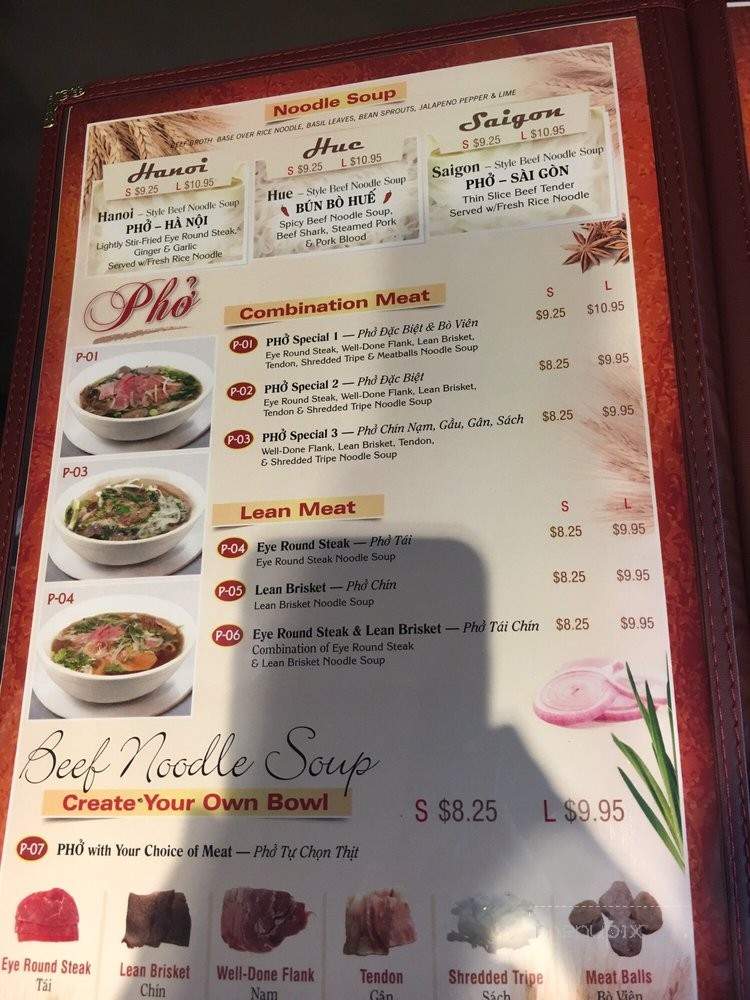 Mr. Pho - Charlotte, NC menu_pic