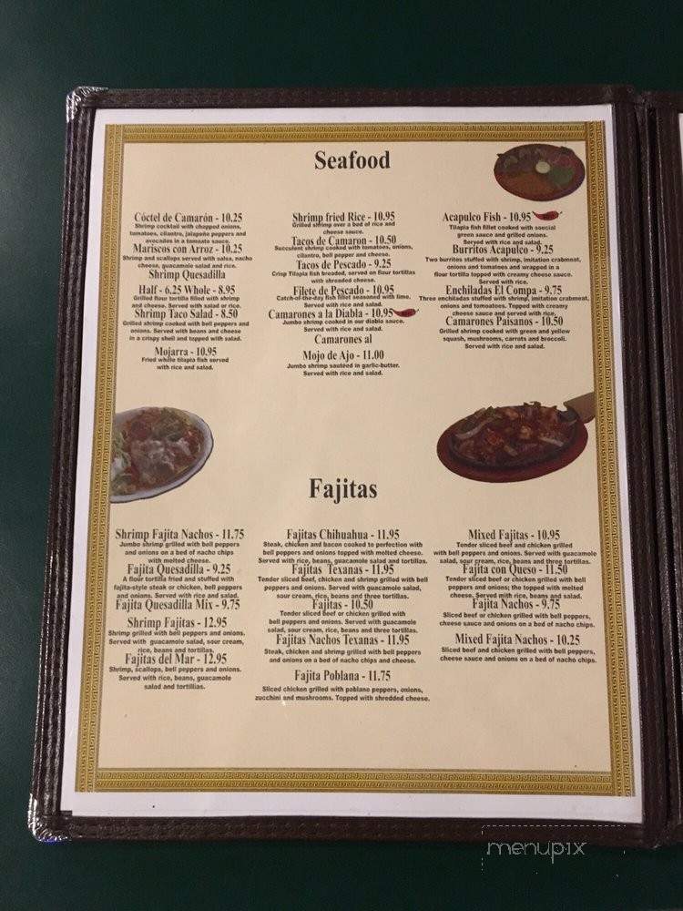 El Zarape de Antonio - Lumberton, NC menu_pic