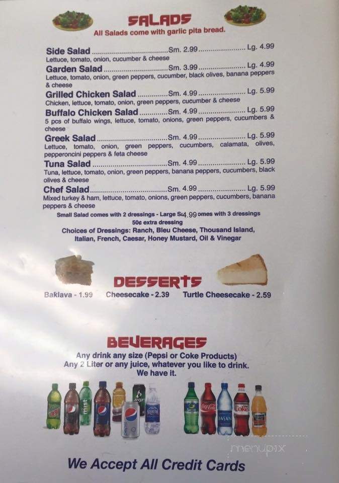 Dean's Pizza - Newton Grove, NC menu_pic
