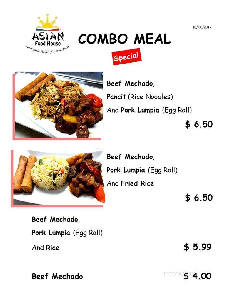 Asian Food House - Raeford, NC menu_pic