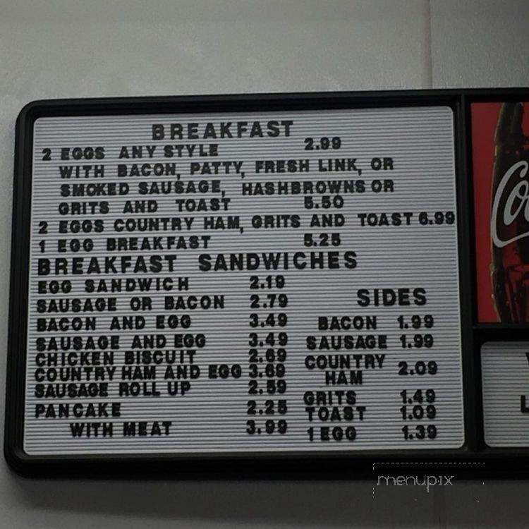 Lake Cove Grill - Lake Waccamaw, NC menu_pic