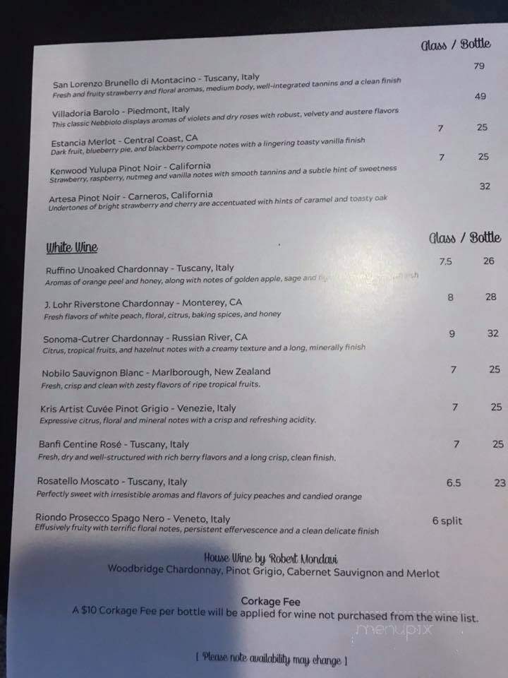 Castucci's an Italian joint - Southport, NC menu_pic