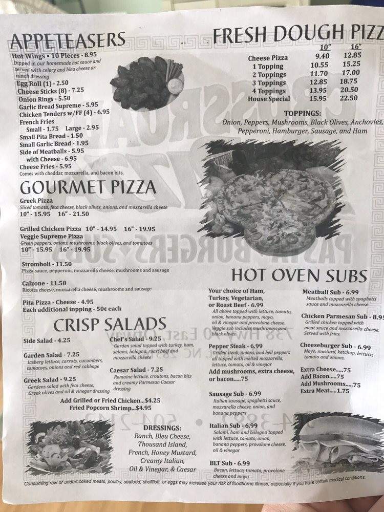 Crossroads Pizza - Beaufort, NC menu_pic