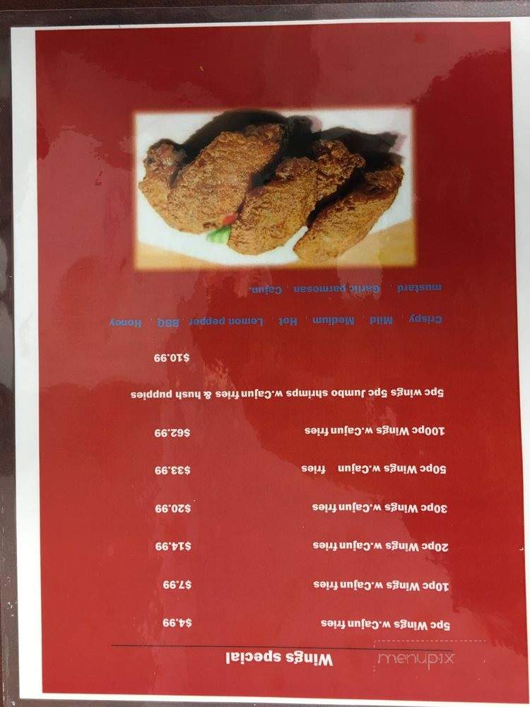 Cajun Seafood - Jacksonville, NC menu_pic