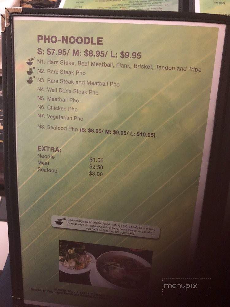 I Love Pho - Winterville, NC menu_pic