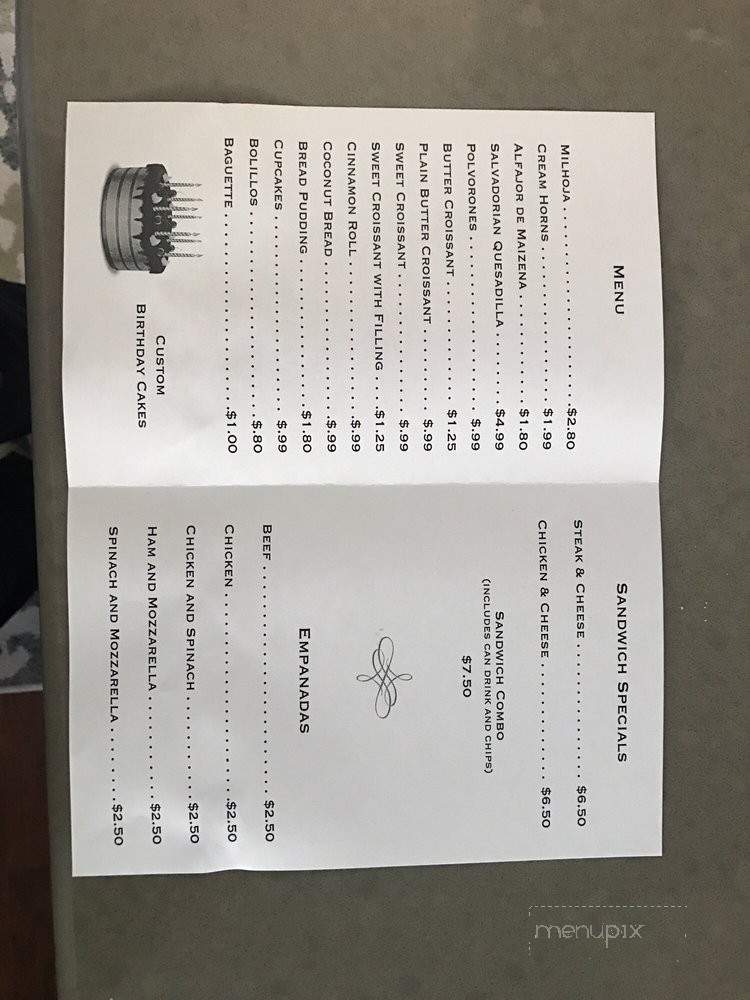 Rincon Hispano - Lenoir, NC menu_pic
