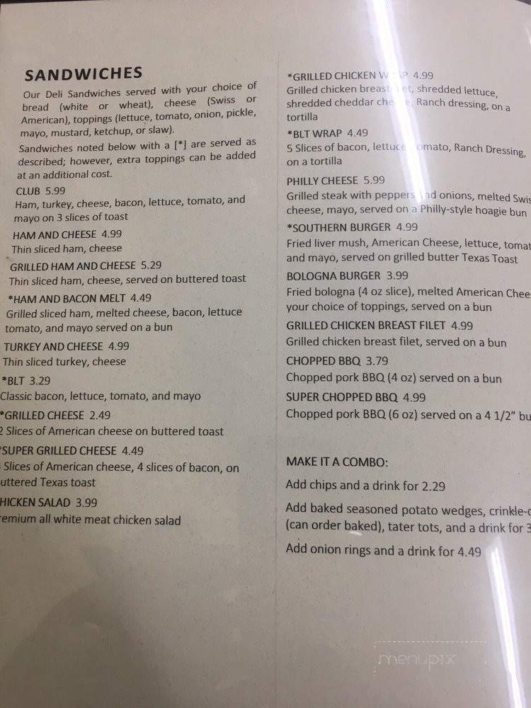 18 North Sandwiches and More - North Wilkesboro, NC menu_pic