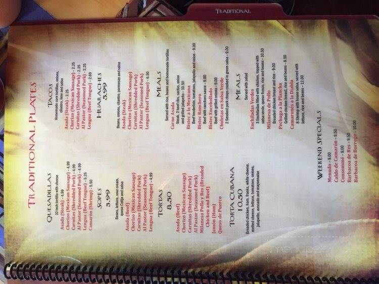 La Poblana - Bryson City, NC menu_pic