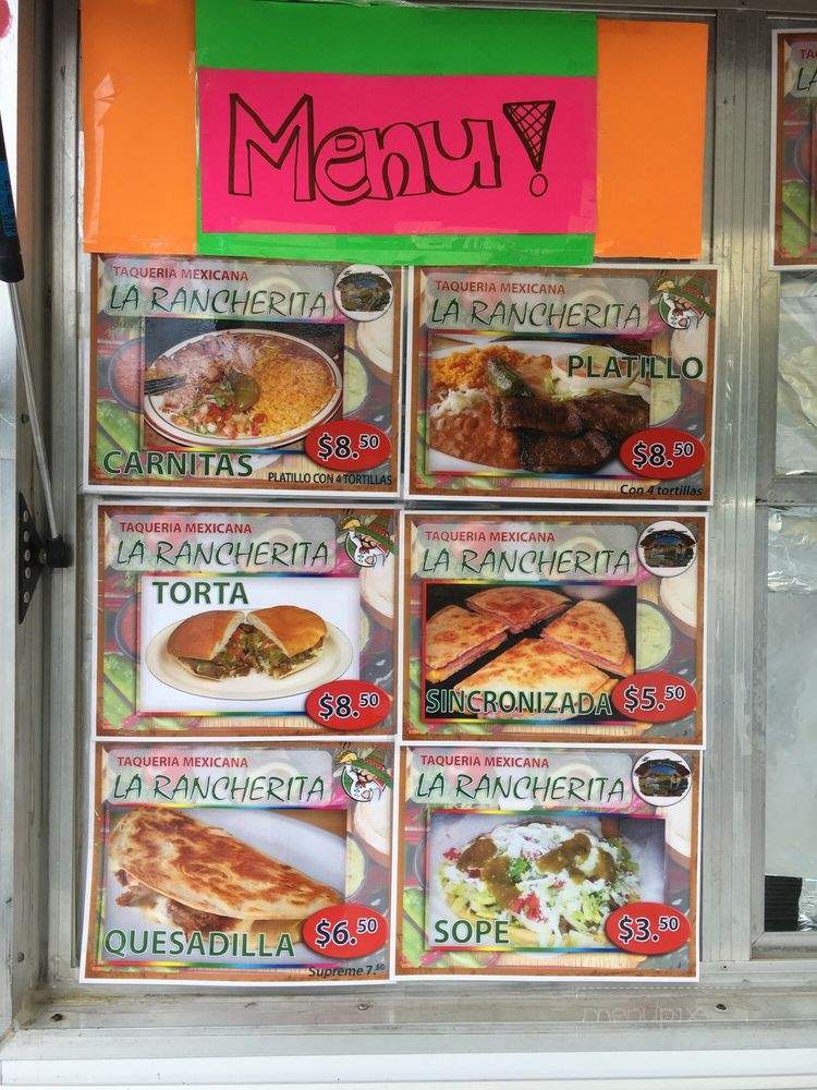 La Rancherita Taqueria Mexicana - Mills River, NC menu_pic