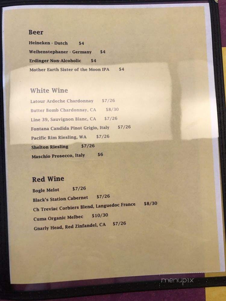 Cafe Crepe Mania - Hendersonville, NC menu_pic