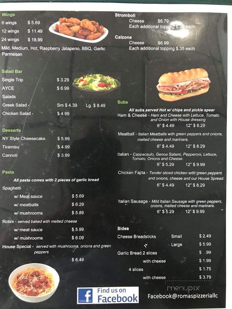 The Pizza Place - Hayesville, NC menu_pic