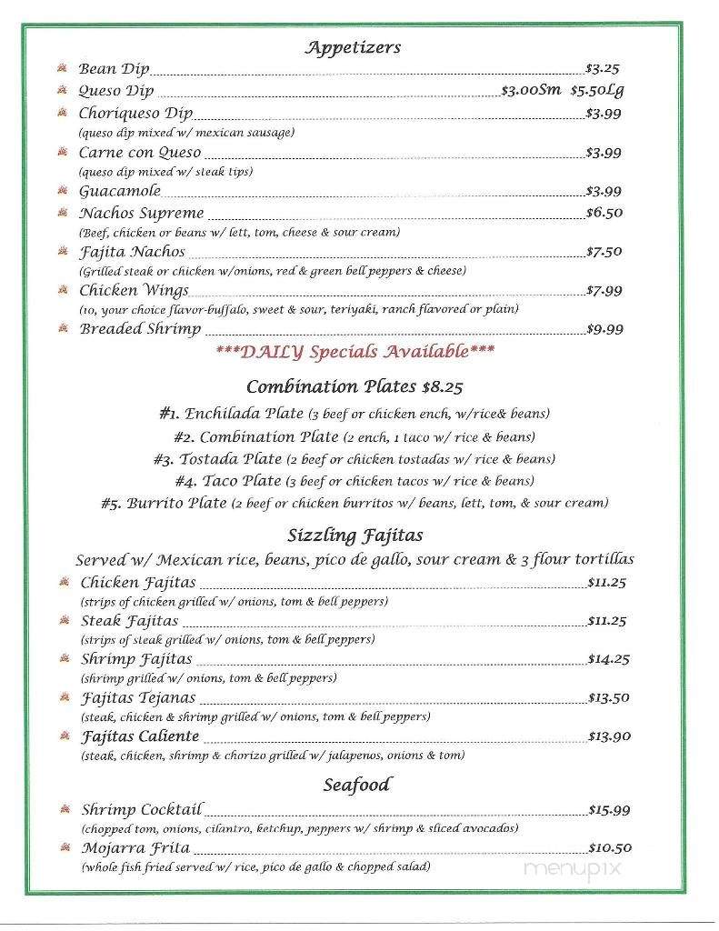 Taqueria Chile Caliente - Gaston, SC menu_pic